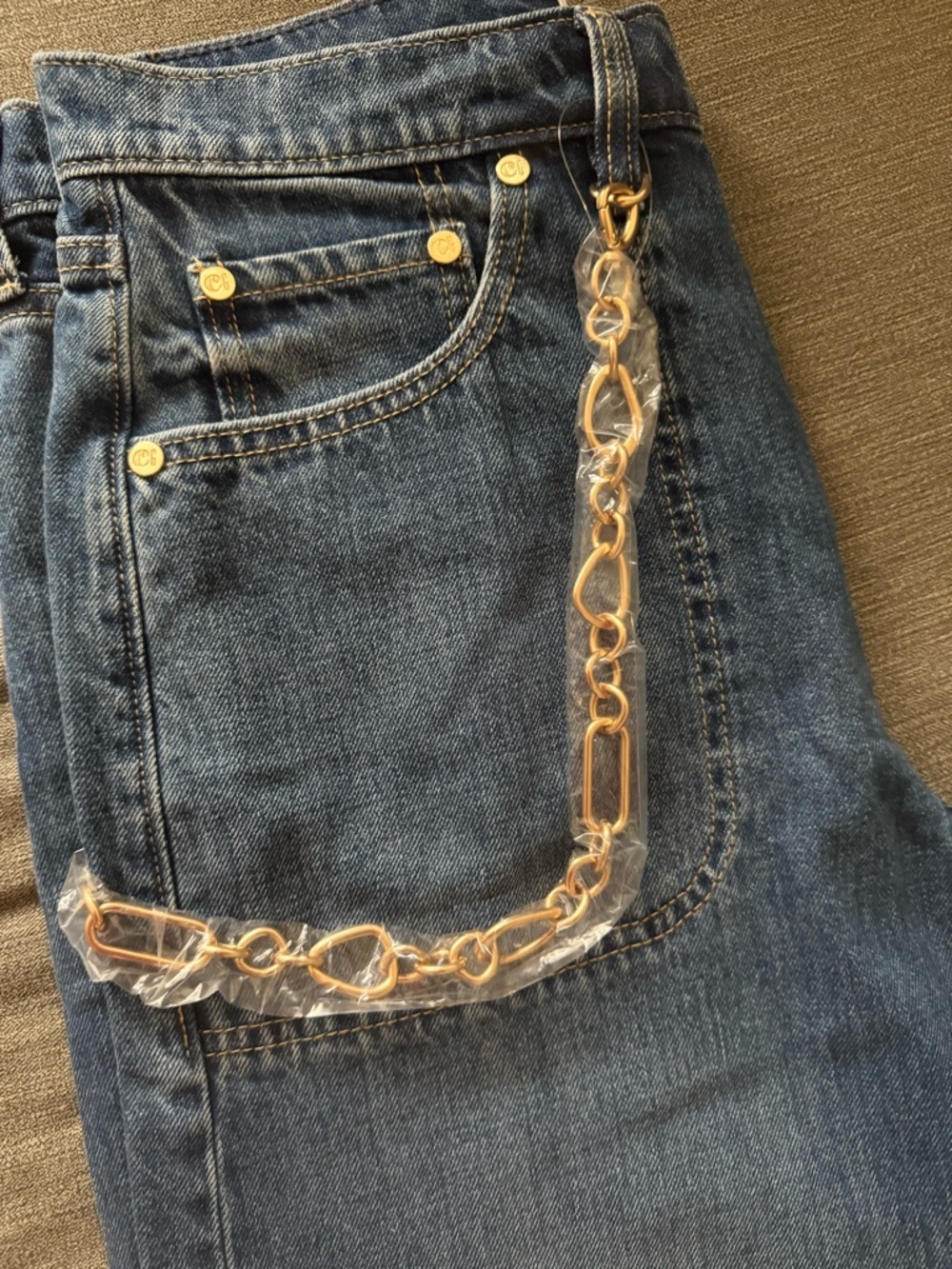 cult gaia Blue Wide-Leg Denim Jeans - Picture 6 of 9